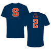 Syracuse University Basketball Navy Primary Tee  - #2 Dyaisha Fair