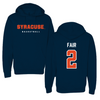 Syracuse University Basketball Navy Hoodie  - #2 Dyaisha Fair