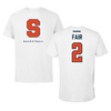 Syracuse University Basketball White Tee  - #2 Dyaisha Fair