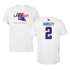 Louisiana Tech University Volleyball White Tee  - #2 Jailen Hurley