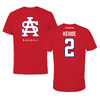 University of South Alabama Baseball Red Tee  - #2 Tyler Kehoe