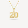 Gold Presidents Pendant and Chain - #20 Travis Franklin Jr