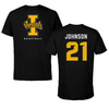 University of Idaho Basketball Black Vandals Tee - #21 Kennedy Johnson