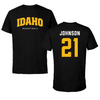 University of Idaho Basketball Black Idaho Tee - #21 Kennedy Johnson
