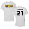 University of Idaho Basketball Gray Tee - #21 Kennedy Johnson