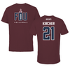 Fairleigh Dickinson University-Metropolitan Campus Volleyball Maroon Tee  - #21 Gillian Kircher