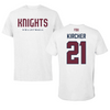 Fairleigh Dickinson University-Metropolitan Campus Volleyball White Tee  - #21 Gillian Kircher