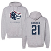 Fairleigh Dickinson University-Metropolitan Campus Volleyball Gray Hoodie  - #21 Gillian Kircher