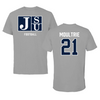 Jackson State University Football Gray Tee  - #21 Desmond Moultrie