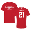 University of Houston Football Red Tee  - #21 Stacy Sneed