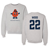 Syracuse University Basketball Gray Crewneck  - #22 Kyra Wood