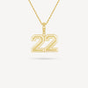 Gold Presidents Pendant and Chain - #22 Megan Burleson