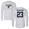 East Tennessee State University Football White Long Sleeve - #23 Jayvon Henderson