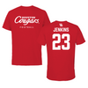 University of Houston Football Red Tee  - #23 Parker Jenkins