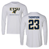 East Tennessee State University Basketball White Long Sleeve  - #23 Sarah Thompson