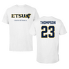 East Tennessee State University Basketball White Tee  - #23 Sarah Thompson