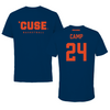 Syracuse University Basketball Navy Tee  - #24 Dominique Camp