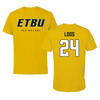 East Texas Baptist University Ice Hockey Gold Tee  - #24 Carson Loos