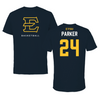 East Tennessee State University Basketball Navy Tee  - #24 Jadyn Parker