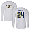 East Tennessee State University Basketball White Long Sleeve  - #24 Jadyn Parker