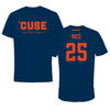 Syracuse University Basketball Navy Tee  - #25 Alaina Rice