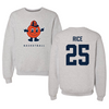 Syracuse University Basketball Gray Crewneck  - #25 Alaina Rice