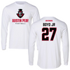 Austin Peay State University Football White Mascot Long Sleeve - #27 Tetoe Boyd Jr