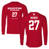 University of Houston Soccer Red Long Sleeve  - #27 Sofia Weber