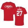 University of Houston Soccer Red Tee  - #27 Sofia Weber