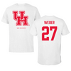 University of Houston Soccer White Tee  - #27 Sofia Weber