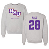 Northwestern State University Football Gray Crewneck  - #28 Antonio Hall