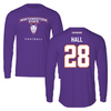 Northwestern State University Football Purple Long Sleeve  - #28 Antonio Hall