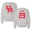 University of Houston Baseball Gray Crewneck  - #29 Payton Allen