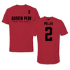 Austin Peay State University Beach Volleyball Red Tee  - #2 Montana-Rae Pelak