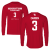 University of Houston Softball Red Long Sleeve - #3 Amanda Carden