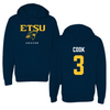 East Tennessee State University Soccer Navy Hoodie  - #3 Lindsey Cook