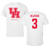 University of Houston Baseball White Tee  - #3 Coby DeJesus