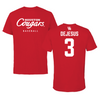 University of Houston Baseball Red Tee  - #3 Coby DeJesus