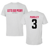 Austin Peay State University Softball Gray Peay Tee - #3 Charley Pursley