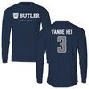 Butler University Softball Navy Long Sleeve  - #3 Leigh Vande Hei