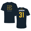 East Tennessee State University Football Navy Tee  - #31 Adrian Johnson