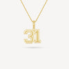 Gold Presidents Pendant and Chain - #31 Kenneth Jimenez