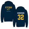 East Tennessee State University Softball Navy Hoodie  - #32 MaKenzie Henderson