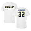 East Tennessee State University Softball White Tee  - #32 MaKenzie Henderson