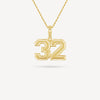 Gold Presidents Pendant and Chain - #32 MaKenzie Henderson