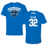 University of New Orleans Basketball Blue Tee  - #32 Brianna Ellis