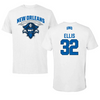 University of New Orleans Basketball White Tee  - #32 Brianna Ellis