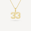 Gold Presidents Pendant and Chain - #33 Chase Pendley
