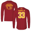 Iowa State University Football Red Long Sleeve  - #33 Arlen Harris Jr