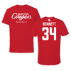 University of Houston Baseball Red Tee  - #34 Conner Bennett